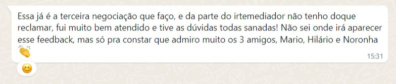 Comentário de cliente